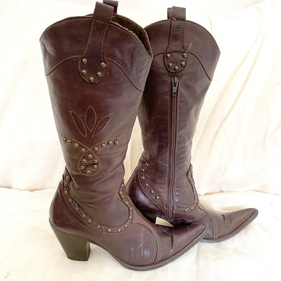 Particolari Shoes - Italian Studded Cowboy Boots by Particolari 7